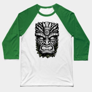 Ward Off Evil with this Island Tiki Mask Design by gnarly Baseball T-Shirt